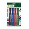 BAZIC Chisel Tip Desk Style Assorted Color Permanent Marker (4/Pack)